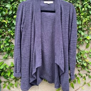 LOFT | XS Asymmetrical Open-Front Cardigan